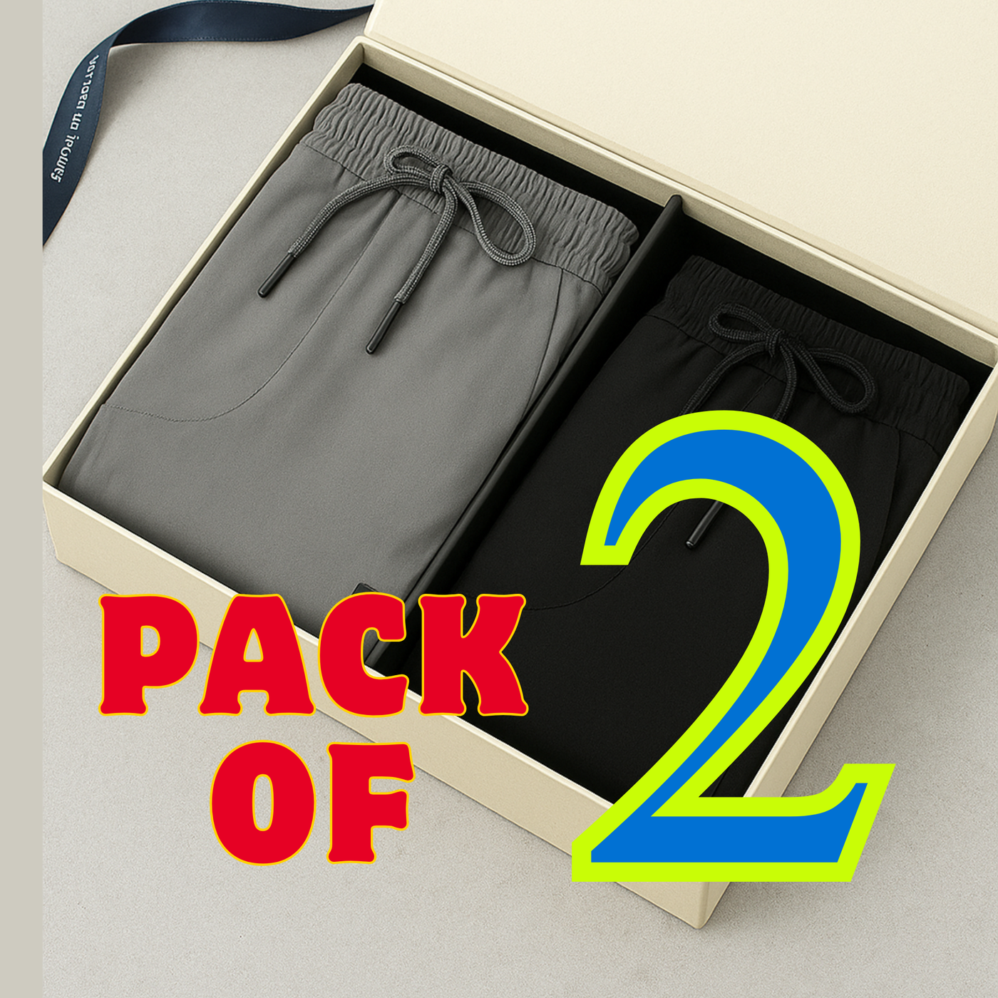 New🔥 Buy 1 Get 1 Free • Premium Men’s High-Stretch Skinny Lycra Track Pants (Black & Grey)